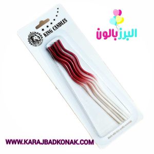 شمع ماکارونی رنگ قرمز