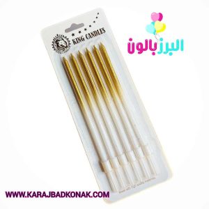 شمع مدادی سایه روشن رنگ طلایی