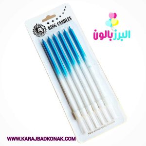 شمع مدادی سایه روشن رنگ آبی