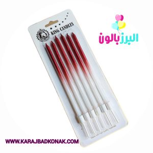 شمع مدادی سایه روشن رنگ قرمز