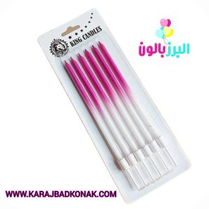 شمع مدادی سایه روشن رنگ صورتی