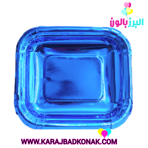 پیش دستی متالایز رنگ آبی کاربنی