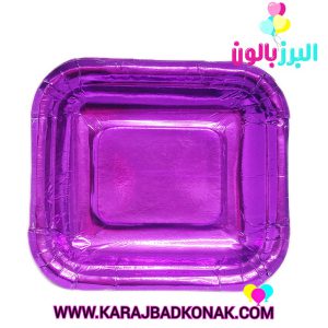 پیش دستی متالایز رنگ بنفش