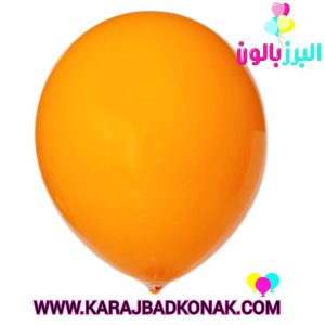 بادکنک لاتکس ساده رنگ نارنجی