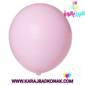بادکنک لاتکس ساده رنگ صورتی پاستلی
