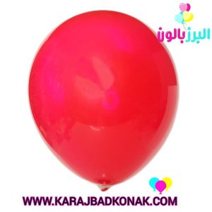بادکنک لاتکس ساده رنگ قرمز