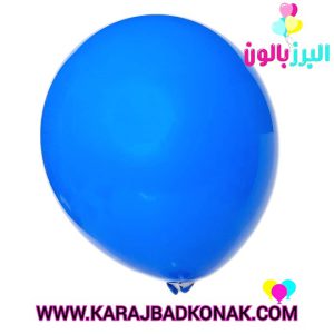 بادکنک لاتکس ساده رنگ آبی پررنگ