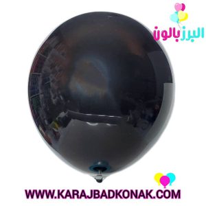 بادکنک لاتکس ساده رنگ مشکی