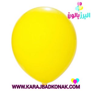 بادکنک لاتکس ساده رنگ زرد